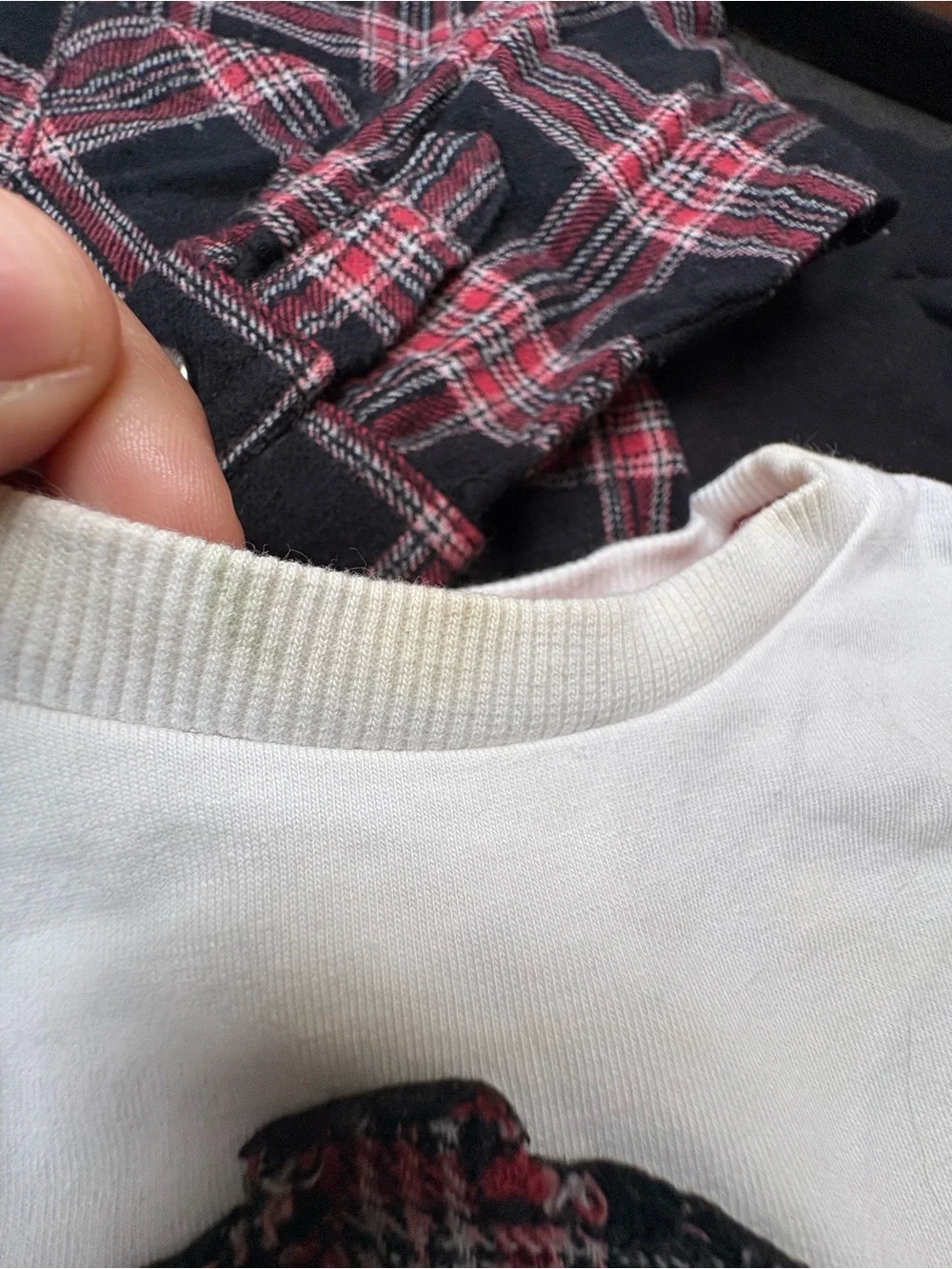 Boys plaid winter matching set